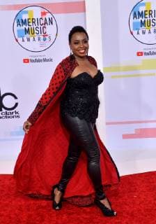 Singer Ledisi arrives for the 46th annual American Music Awards at the Microsoft Theater in Los Angeles on October 9, 2018.  LAP20181009189 JIMxRUYMEN