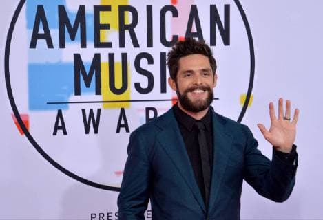 Singer Thomas Rhett arrives for the 46th annual American Music Awards at the Microsoft Theater in Los Angeles on October 9, 2018.  LAP20181009193 JIMxRUYMEN