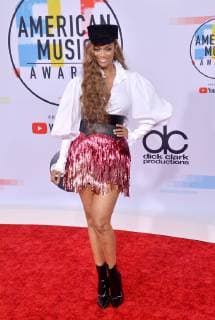 TV personality Tyra Banks arrives for the 46th annual American Music Awards at the Microsoft Theater in Los Angeles on October 9, 2018.  LAP20181009271 JIMxRUYMEN