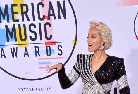 Singer Bebe Rexha arrives for the 46th annual American Music Awards at the Microsoft Theater in Los Angeles on October 9, 2018.  LAP20181009360 JIMxRUYMEN
