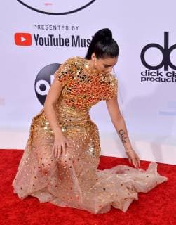 Dancer Lexy Panterra arrives for the 46th annual American Music Awards at the Microsoft Theater in Los Angeles on October 9, 2018.  LAP20181009331 JIMxRUYMEN