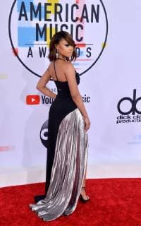 Singer Evvie McKinney arrives for the 46th annual American Music Awards at the Microsoft Theater in Los Angeles on October 9, 2018.  LAP20181009413 JIMxRUYMEN