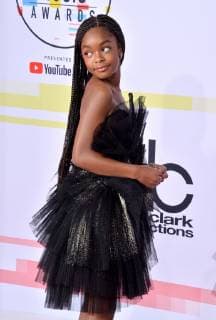 Actress Marsai Martin arrives for the 46th annual American Music Awards at the Microsoft Theater in Los Angeles on October 9, 2018.  LAP20181009385 JIMxRUYMEN
