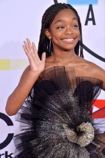 Actress Marsai Martin arrives for the 46th annual American Music Awards at the Microsoft Theater in Los Angeles on October 9, 2018.  LAP20181009390 JIMxRUYMEN