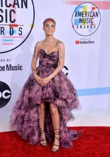 Singer Halsey arrives for the 46th annual American Music Awards at the Microsoft Theater in Los Angeles on October 9, 2018.  LAP20181009464 JIMxRUYMEN
