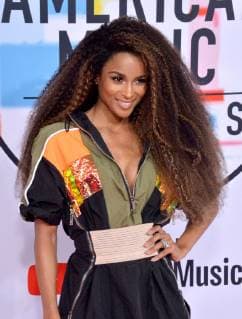 Singer Ciara arrives for the 46th annual American Music Awards at the Microsoft Theater in Los Angeles on October 9, 2018.  LAP20181009434 JIMxRUYMEN