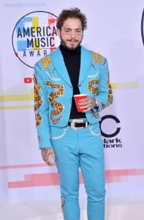 Rapper Post Malone arrives for the 46th annual American Music Awards at the Microsoft Theater in Los Angeles on October 9, 2018.  LAP20181009452 JIMxRUYMEN