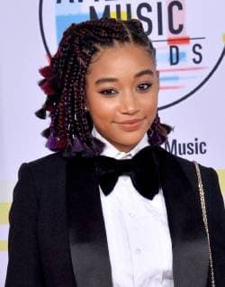 Singer Amandla Stenberg arrives for the 46th annual American Music Awards at the Microsoft Theater in Los Angeles on October 9, 2018.  LAP20181009477 JIMxRUYMEN