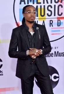 Singer Quavo arrives for the 46th annual American Music Awards at the Microsoft Theater in Los Angeles on October 9, 2018.  LAP20181009482 JIMxRUYMEN