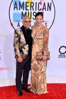 Rickey Minor and Rachel Montez Minor arrive for the 46th annual American Music Awards at the Microsoft Theater in Los Angeles on October 9, 2018.  LAP20181009496 JIMxRUYMEN