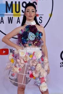 Singer Qveen Herby arrive for the 46th annual American Music Awards at the Microsoft Theater in Los Angeles on October 9, 2018.  LAP20181009500 JIMxRUYMEN