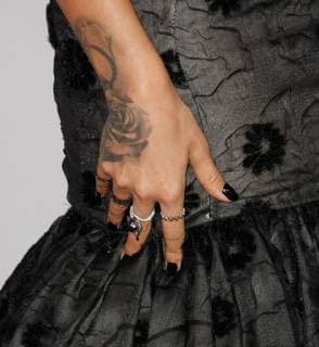LOS ANGELES, CA - OCTOBER 09: Rita Ora, jewelry detail, attends the 2018 American Music Awards at Microsoft Theater on October 9, 2018 in Los Angeles, California. (Photo by imageSPACE MediaPunch) Copyright: ximageSPACE MediaPunchx