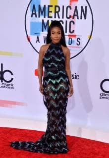 Singer Sevyn Streeter arrives for the 46th annual American Music Awards at the Microsoft Theater in Los Angeles on October 9, 2018.  LAP20181009576 JIMxRUYMEN