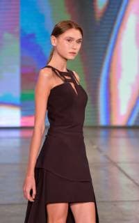 (181010) -- MEXICO CITY, Oct. 10, 2018 -- A model presents a creation at the Lorena Saravia Show of the Mercedes-Benz Fashion Week in Mexico City Oct. 9, 2018. ) (yy) MEXICO-MEXICO CITY-FASHION WEEK-LORENA SARAVIA XinxYuewei 