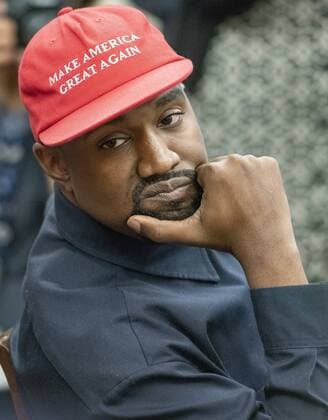 October 11, 2018 - Washington, District of Columbia, U.S. - Kanye West listens as he as he and Jim Brown meet with United States President Donald J. Trump in the Oval Office of the White House in Washington, DC on Thursday, October 11, 2018 Washington U.S. - ZUMAs152 20181011_zaa_s152_031 Copyright: xRonxSachsx