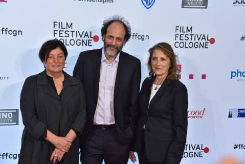 Filmfestival Directorate Martina Richter l winners of the Cologne Film Award Director Luca Guadagnino and Managing Director Filmstiftung NRW Petra Müller will be attending the Filmfestival Cologne Awards on 12 10 2018 in Cologne for the closing ceremony of the International Film and Television Festival in Cologne