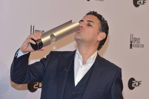 1 Opus Klassik Award Juan Diego Fl-rez Opera Singer Singer of the Year Prize winner for the 1 OPUS KLASSIK AWARD at the Konzerthaus am GendarmenMarkt in Berlin on 14 10 2018