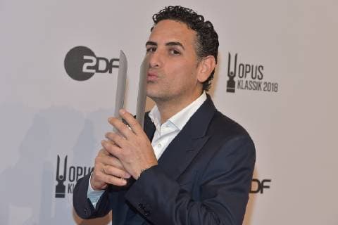 1 Opus Klassik Award Juan Diego Fl-rez Opera Singer Singer of the Year Prize winner for the 1 OPUS KLASSIK AWARD at the Konzerthaus am GendarmenMarkt in Berlin on 14 10 2018