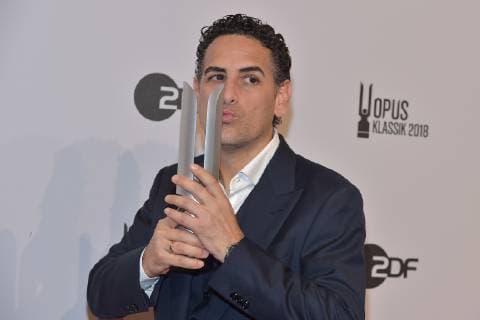 1 Opus Klassik Award Juan Diego Fl-rez Opera Singer Singer of the Year Prize winner for the 1 OPUS KLASSIK AWARD at the Konzerthaus am GendarmenMarkt in Berlin on 14 10 2018