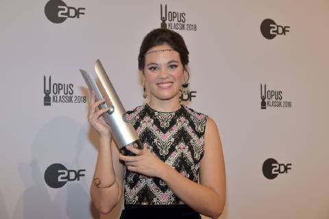 Regula Muehlemann soprano young talent artist Award winner for the 1 OPUS KLASSIK AWARD at the Konzerthaus am GendarmenMarkt in Berlin on 14 10 2018