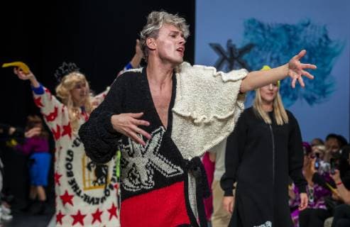 Tallinn Fashion Week 2018, October 17-20. Estonian Fashion Design Award Golden Needle won Kristel Kuslapuu collection. Tallinn Estonia Kultuurikatel  Copyright: xKarlixSaul SCANPIXx