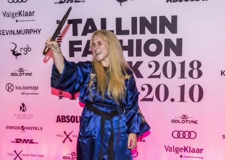 Tallinn Fashion Week 2018, October 17-20. Estonian Fashion Design Award Golden Needle won Kristel Kuslapuu collection. Tallinn Estonia Kultuurikatel  Copyright: xx