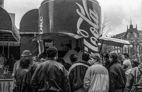 Ende der DDR 19900317DE Erste Freie Volkskammerwahl der DDR in Leipzig Eindrücke