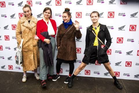 October 18, 2018 - London, United Kingdom of Great Britain and Northern Ireland - Goat Girl arriving at the Q Awards at the Camden Roundhouse on October 17 2018 in London London United Kingdom of Great Britain and Northern Ireland  - ZUMAny1_ 20181018_zaf_ny1_065 Copyright: xFamousx