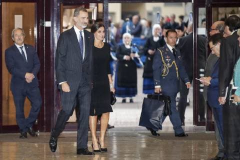 DAVID S BUSTAMANTE 18 10 2018 OVIEDO PRINCIPALITY OF ASTURIAS King Felipe VI and Queen Letizia preside over the welcome concert of the Princess of Asturias Awards 2018 Spanish Kings Felipe VI and Queen Letizia during the celebration of the 27th edition of the concert of the Princess of Asturias Awards 2018 in Oviedo on Thursday 18 October 2018  Â©xDavidxS.xBustamante