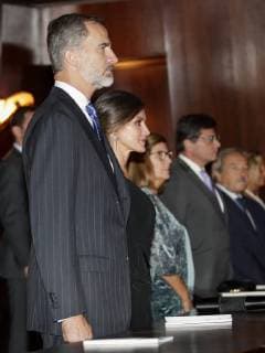 DAVID S BUSTAMANTE 18 10 2018 OVIEDO PRINCIPALITY OF ASTURIAS King Felipe VI and Queen Letizia preside over the welcome concert of the Princess of Asturias Awards 2018 Spanish Kings Felipe VI and Queen Letizia during the celebration of the 27th edition of the concert of the Princess of Asturias Awards 2018 in Oviedo on Thursday 18 October 2018  Â©xDavidxS.xBustamante