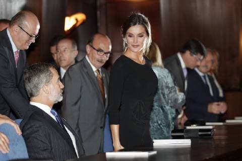 DAVID S BUSTAMANTE 18 10 2018 OVIEDO PRINCIPALITY OF ASTURIAS King Felipe VI and Queen Letizia preside over the welcome concert of the Princess of Asturias Awards 2018 Spanish Kings Felipe VI and Queen Letizia during the celebration of the 27th edition of the concert of the Princess of Asturias Awards 2018 in Oviedo on Thursday 18 October 2018  Â©xDavidxS.xBustamante