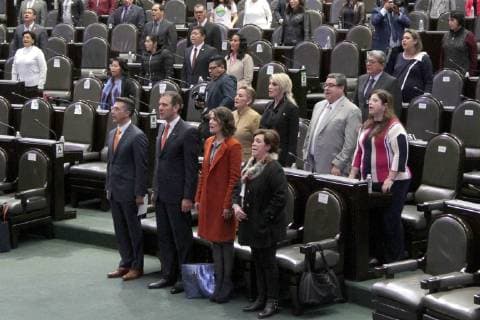 October 18, 2018 - EUM20181018POL04.JPG .CIUDAD DE MEXICO. CongressCongreso-Voto femenino.- 18 de octubre de 2018. Aspectos de la sesion en la Camara de Diputados en conmemoracion del 65 aniversario del voto de la mujer en Mexico. Foto: Agencia EL UNIVERSALCarlos MejiaEELG  - ZUMAu78_ 20181018_zaf_u78_033 Copyright: xElxUniversalx