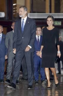OVIEDO, SPAIN ? OCTOBER 18: King Felipe VI of Spain, Queen Letizia of Spain attended 27th Musical Week closing concert at the Principe Felipe Auditorium during the Princess of Asturias Awards 2018 on October 18, 2018 in Oviedo, Asturias, Spain. Copyright: xJimmyxOlsenx