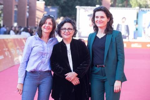 Rome Film Fest: Red Carpet with Roberta Grossman Roberta Grossman with film producers Red Carpet with Roberta Grossman, director of the film Who Will Write Our History Roma RM Italy Auditorium Parco della Musica  MatteoxNardone