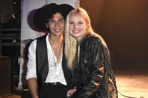 Mark Hoffmann and Laura van den Elzen live at the 1 Potato Music Festival in the Technikum München 20 10 2018 Foto:xP.xSchönbergerx xFuturexImage