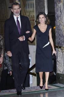 22-10-2018 Madrid Queen Letizia and King Felipe during the 35th ‘’Francisco Cerecedo’’ journalizm award at the palace hotel in Madrid. No Spain  Copyright: xPPE xTHORTONx