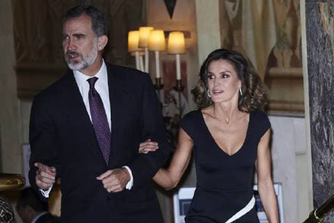 22-10-2018 Madrid Queen Letizia and King Felipe during the 35th ‘’Francisco Cerecedo’’ journalizm award at the palace hotel in Madrid. No Spain  Copyright: xPPE xTHORTONx