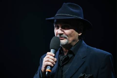 MOSCOW, RUSSIA - OCTOBER 22, 2018: Crystal Turandot Award President Boris Belenky speaks at a ceremony for the 27th Crystal Turandot Award, an independent theatre prize, held at Moscow s Vakhtangov Theatre. Valery Sharifulin TASS  TS094C73
