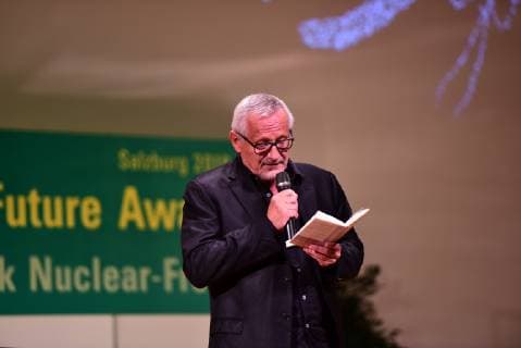 Konstantin Wecker Nuclear Free Future Award 2018 Salzburg © Manfred Siebinger