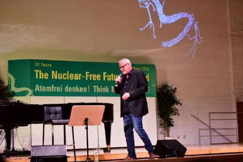 Konstantin Wecker Nuclear Free Future Award 2018 Salzburg © Manfred Siebinger