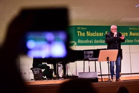 Konstantin Wecker Nuclear Free Future Award 2018 Salzburg © Manfred Siebinger