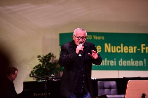 Konstantin Wecker Nuclear Free Future Award 2018 Salzburg © Manfred Siebinger