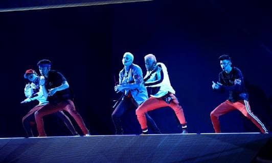 CNCO performs on stage during the fourth edition of the Latin American Music Awards (Latin AMAs), at the Dolby Theater, located in the heart of Hollywood, Los Angeles, USA, 25 October 2018. Latin American Music Awards (Latin AMAs) in Hollywood !ACHTUNG: NUR REDAKTIONELLE NUTZUNG!  Copyright: xDavidxAmadorxRiverax HOL03 20181026-636761305023484765
