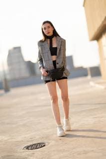 Lea Brandes posing outside during South African Fashion Week Fall 2019 - Oct 25, 2018 - SAFW: Fall 2019 Street Style Day 3, Johannesburg South Africa  Copyright: xHenryxMarshx h_00562088