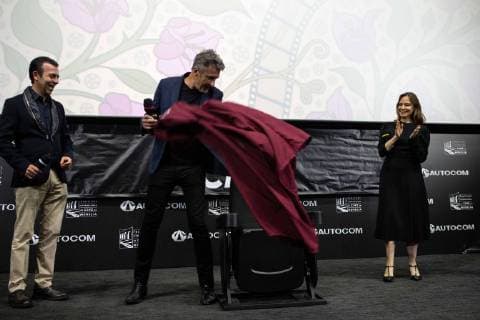Mexiko, Ehrung für Pawel Pawlikowski in Morelia October 28, 2018 - EUM20181028ESP05.JPG.MORELIA, Mich., Festival Festival-Cine.- El director Pawel Pawlikowski, durante la entregada de la medalla de la Filmoteca de la UNAM y develacion de butaca por su trayectoria, el pasado viernes 26 de octubre del 2018 en el marco del Festival Internacional de Cine de Morelia. Foto: Agencia EL UNIVERSAL MAR.  - ZUMAu78_ 20181028_zaf_u78_038 Copyright: xRodolfoxAyalax
