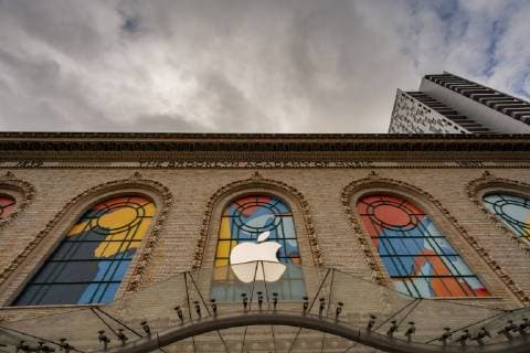 In advance of Apple product announcement event in Brooklyn in New York The Brooklyn Academy of Music in Brooklyn in New York is seen decorated on Monday, October 29, 2018 in advance of it s hosting Tuesday s Apple product announcement. Apple is expected to release updated versions of the iPad and Mac computers. It also is scheduled to release third-quarter earnings after the bell on Thursday. (  RichardxB.xLevine