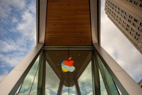 In advance of Apple product announcement event in Brooklyn in New York The Downtown Brooklyn Apple store in New York is seen decorated on Monday, October 29, 2018 in advance of Tuesday s Apple product announcement taking place across the street in the Brooklyn Academy of Music. Apple is expected to release updated versions of the iPad and Mac computers. It also is scheduled to release third-quarter earnings after the bell on Thursday. (  RichardxB.xLevine