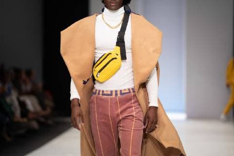 A model walking the runway during the BLVNK Fall 2019 show during South African Fashion Week - Oct 26, 2018 - SAFW: BLVNK Fall 2019, Johannesburg South Africa  Copyright: xHenryxMarshx h_00562850