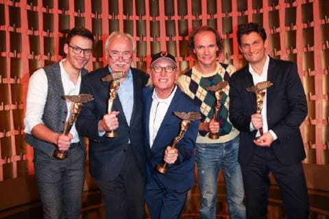 Entertainment Bilder der Woche KW44 Entertainment Bilder des Tages Martin Frank, Dieter Hanitzsch, Otto Waalkes, Olaf Schubert, Christian Ehring, Bayerischer Kabarettpreis 2018 im Muenchener Lustspielhaus in Muenchen am 29.10.2018 *** Martin Frank Dieter Hanitzsch Otto Waalkes Olaf Schubert Christian Ehring Bavarian Cabaret Prize 2018 at the Munich Lustspielhaus in Munich on 29 10 2018