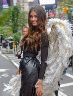 October 31, 2018 - New York, New York, United States - Victoria s Secret model Taylor Hill attended pre-show fittings at the headquarters of Victoria s Secret in Midtown Manhattan on October 31 2018 in New York City New York United States  - ZUMAny1_ 20181031_zaf_ny1_141 Copyright: xKristinxCallahanx